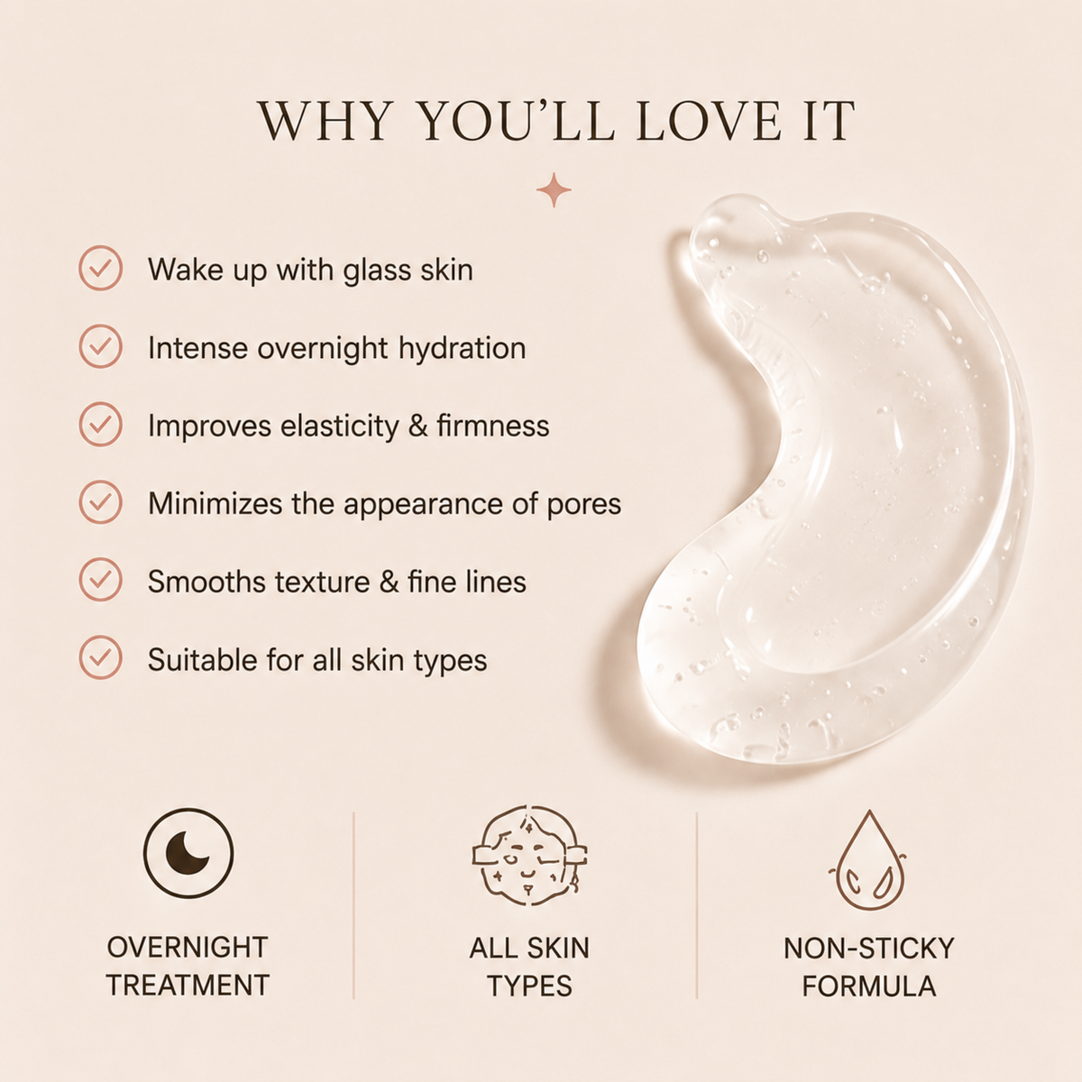 LUNE Collagen Mask – premium skincare packaging