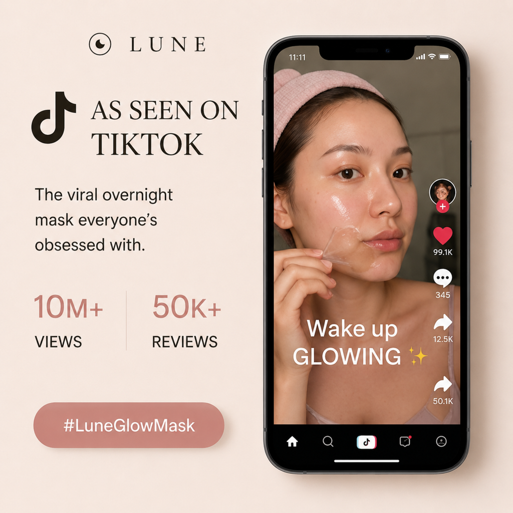LUNE Collagen Night Mask – lifestyle skincare routine